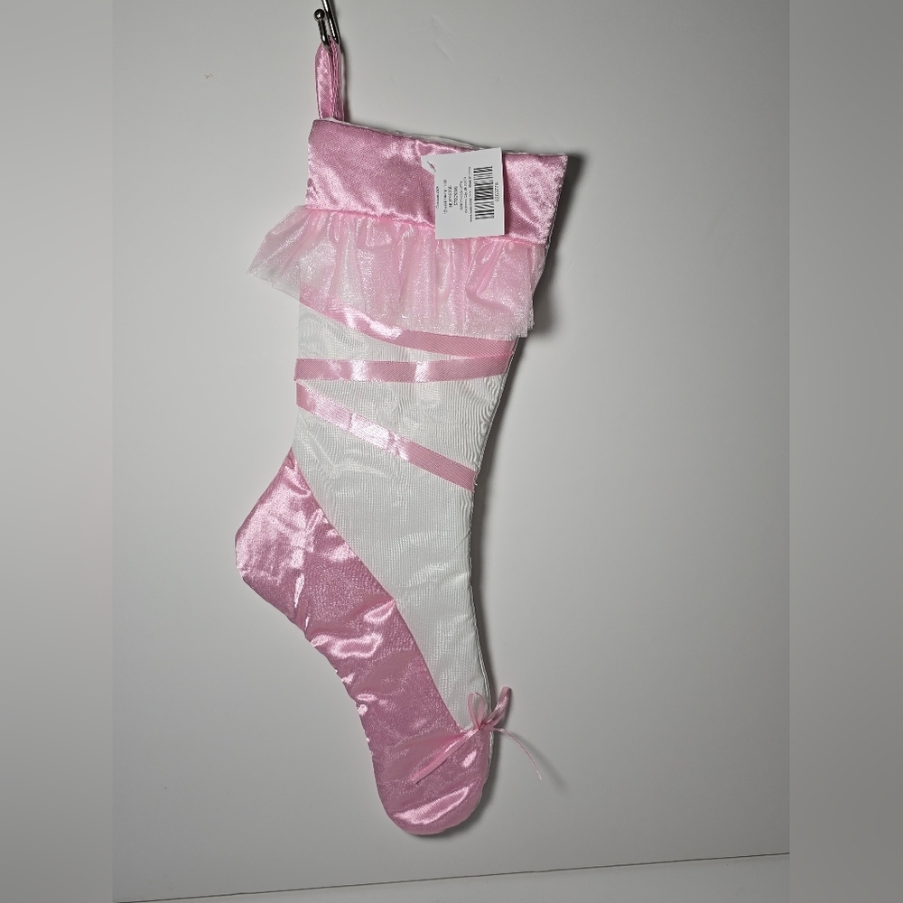 ballerina pink white Stocking Birthdays Holidays Gifts  nwt